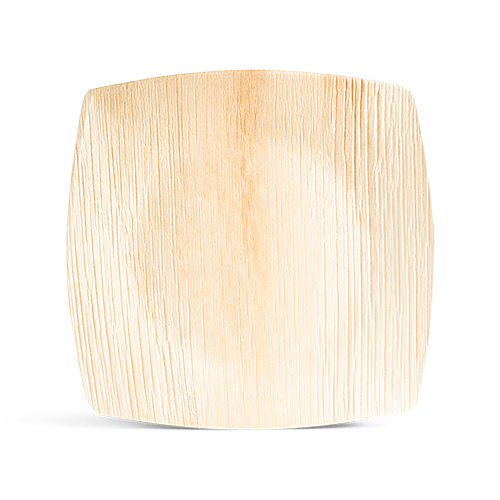 Palm leaf plate, square 26 cm, Signature Line