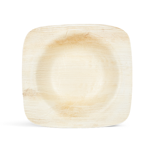 Palm leaf pasta bowl, square