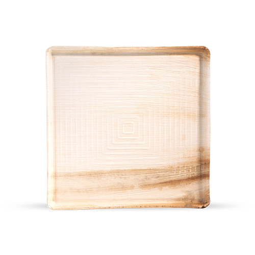 Palm leaf tray, rectangular 31 cm